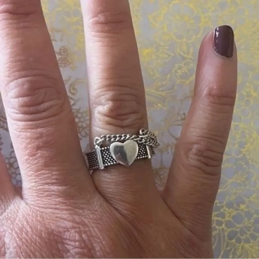 The Unchain My Heart Ring in antiqued Tibetan Silver 925